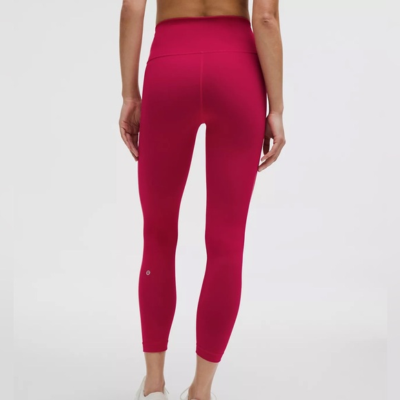 Lululemon Wunder Train High Rise Tights with side pockets, 25”, red - Picture 3 of 8